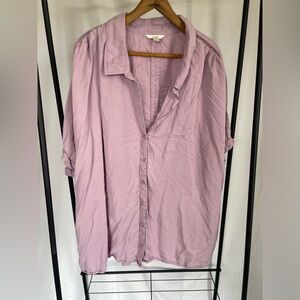 Purple 3x button down shirt